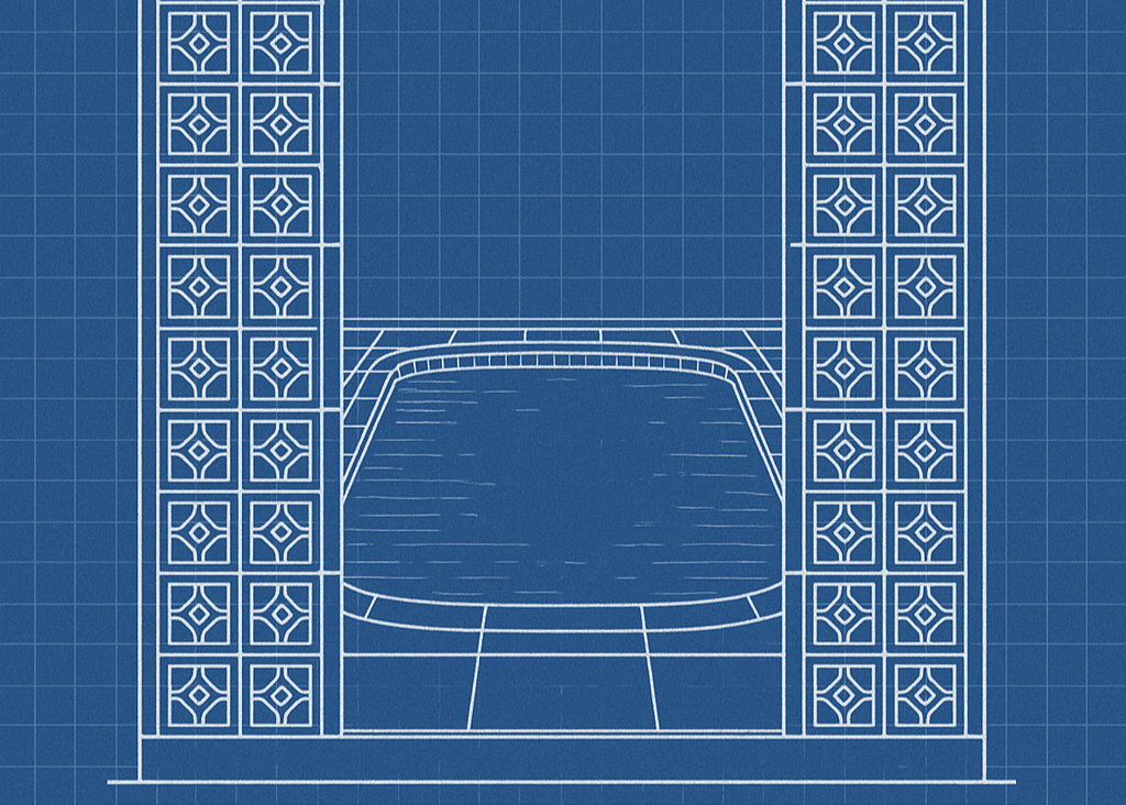 Poolside Perfection with Breeze Blocks