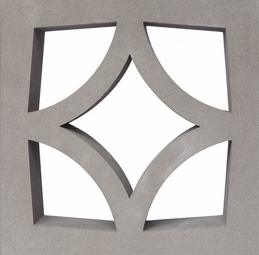 Large Grey Empress Breeze Block