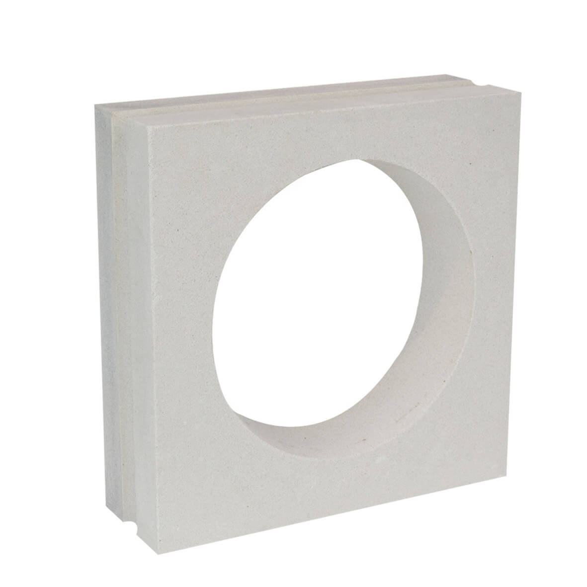 Large White Circle Breeze Block