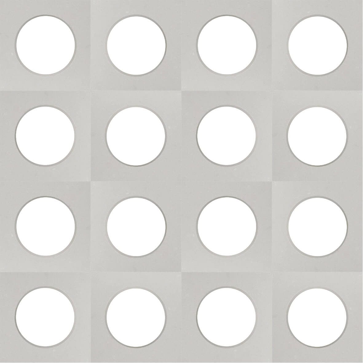 Large White Circle Breeze Block