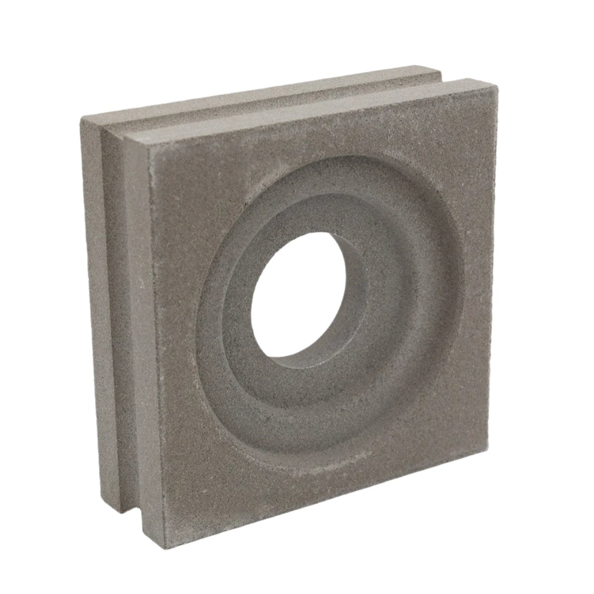 Small Grey Bulls Eye Breeze Block