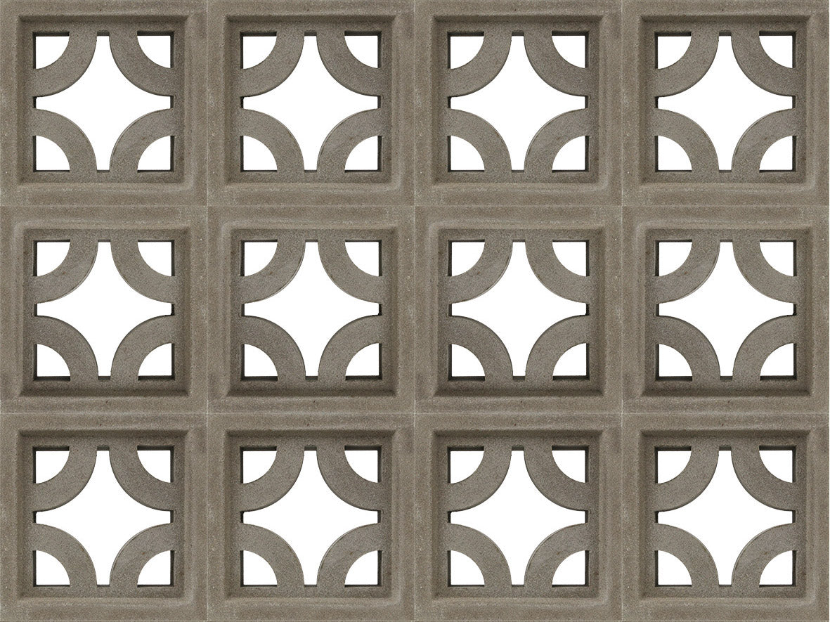 Small Grey Empress Breeze Block