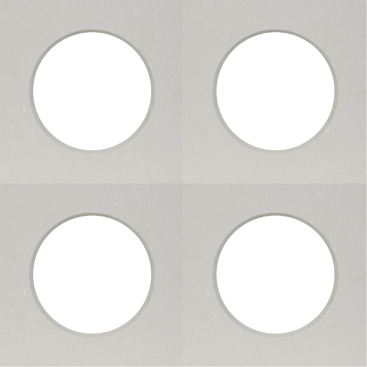 Large White Circle Breeze Block