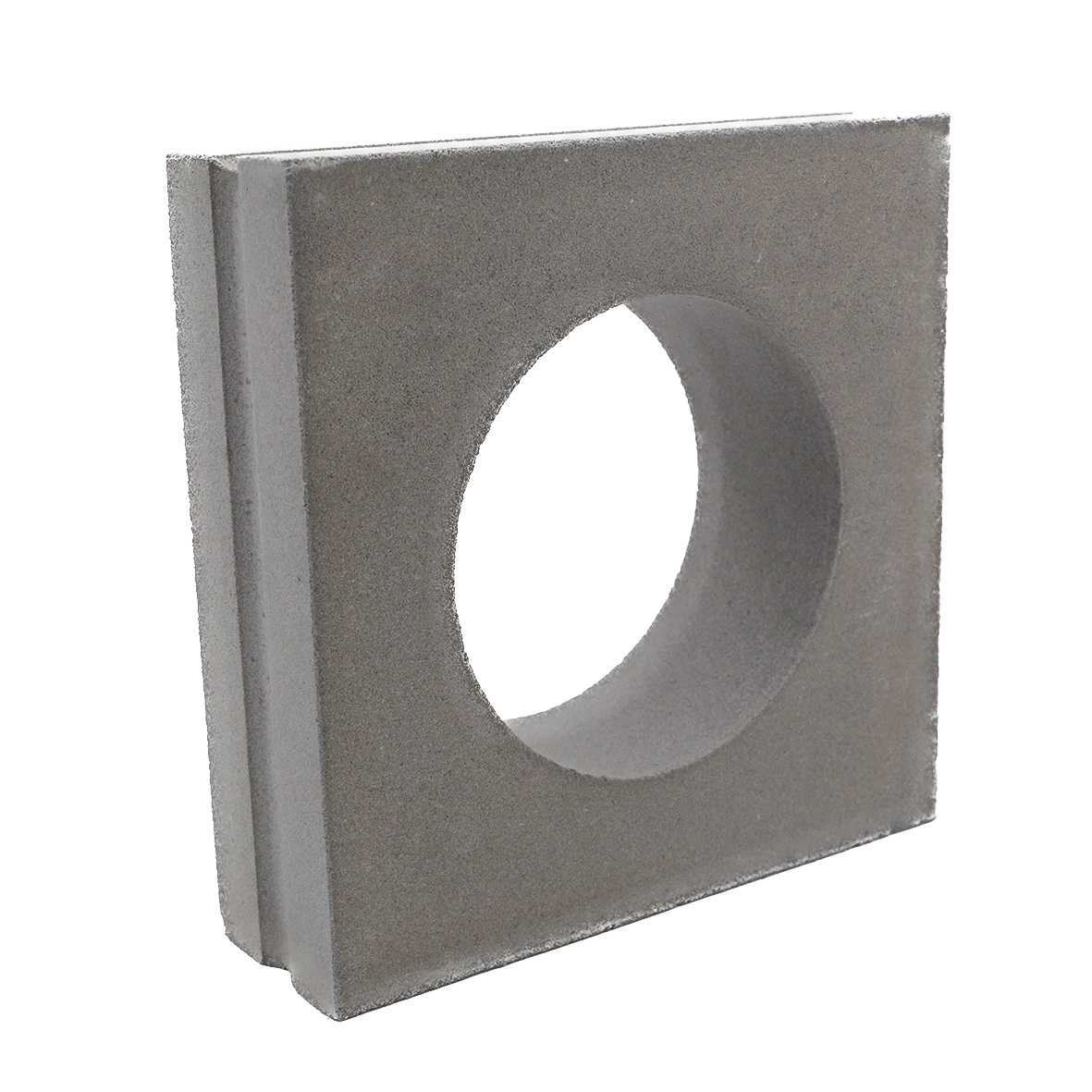 Large Grey Circle Breeze Block