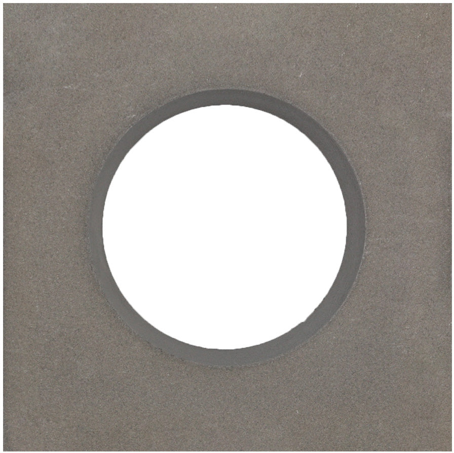 Large Grey Circle Breeze Block