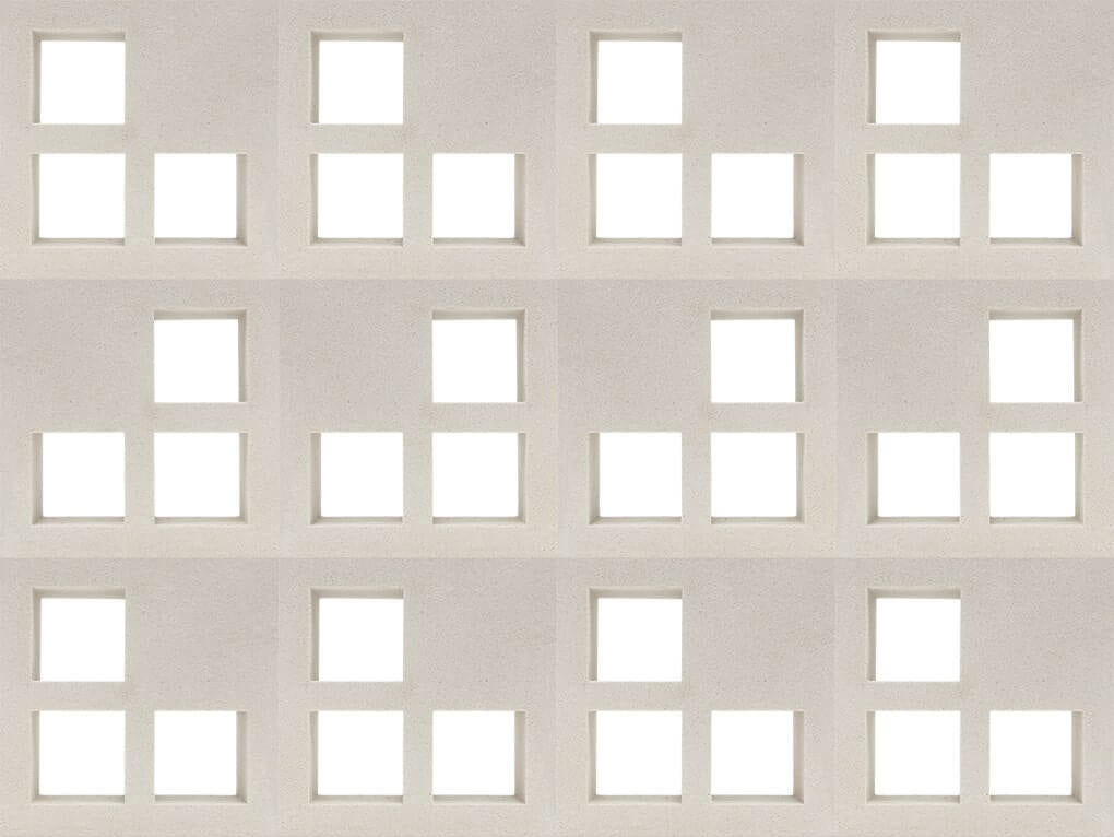 Small Three Pane Breeze Block
