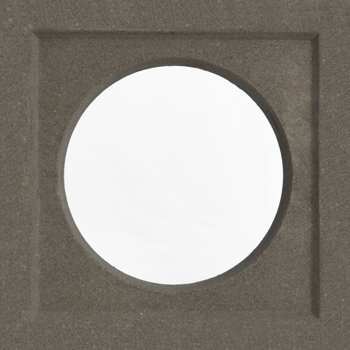 Small Grey Circle Breeze Block