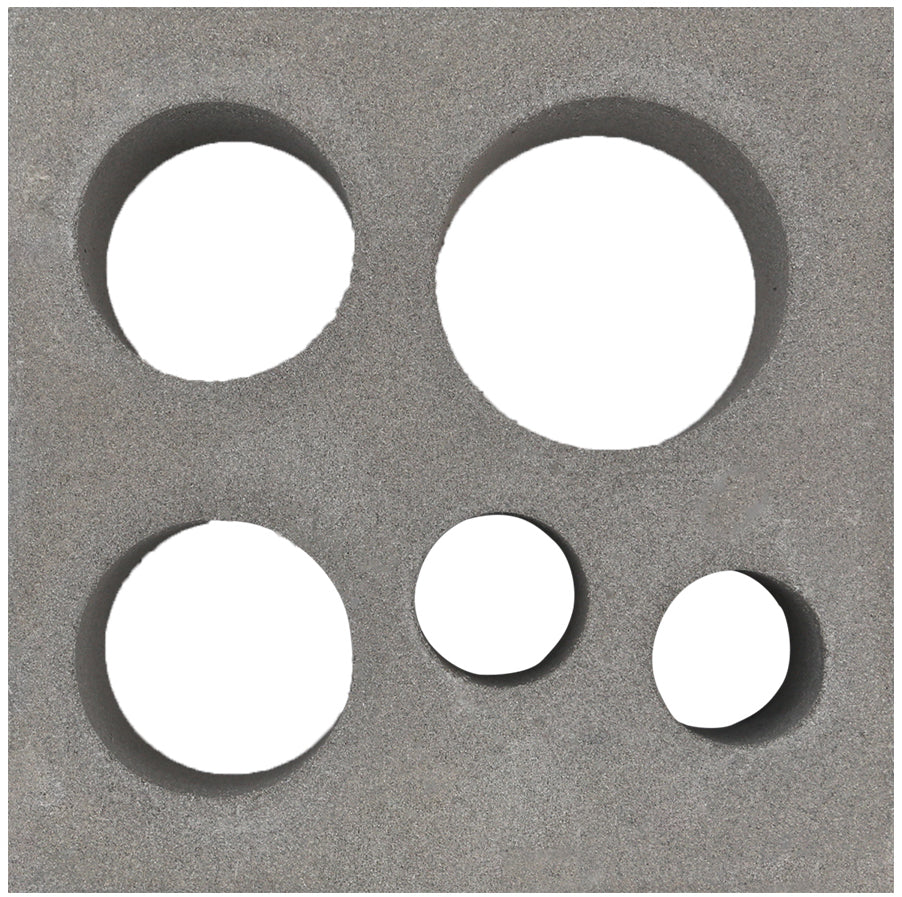 Small Grey Seafoam Breeze Block