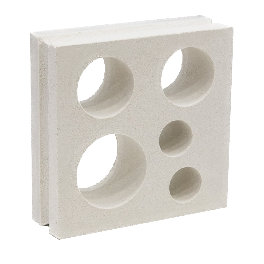 Small White Seafoam Breeze Block