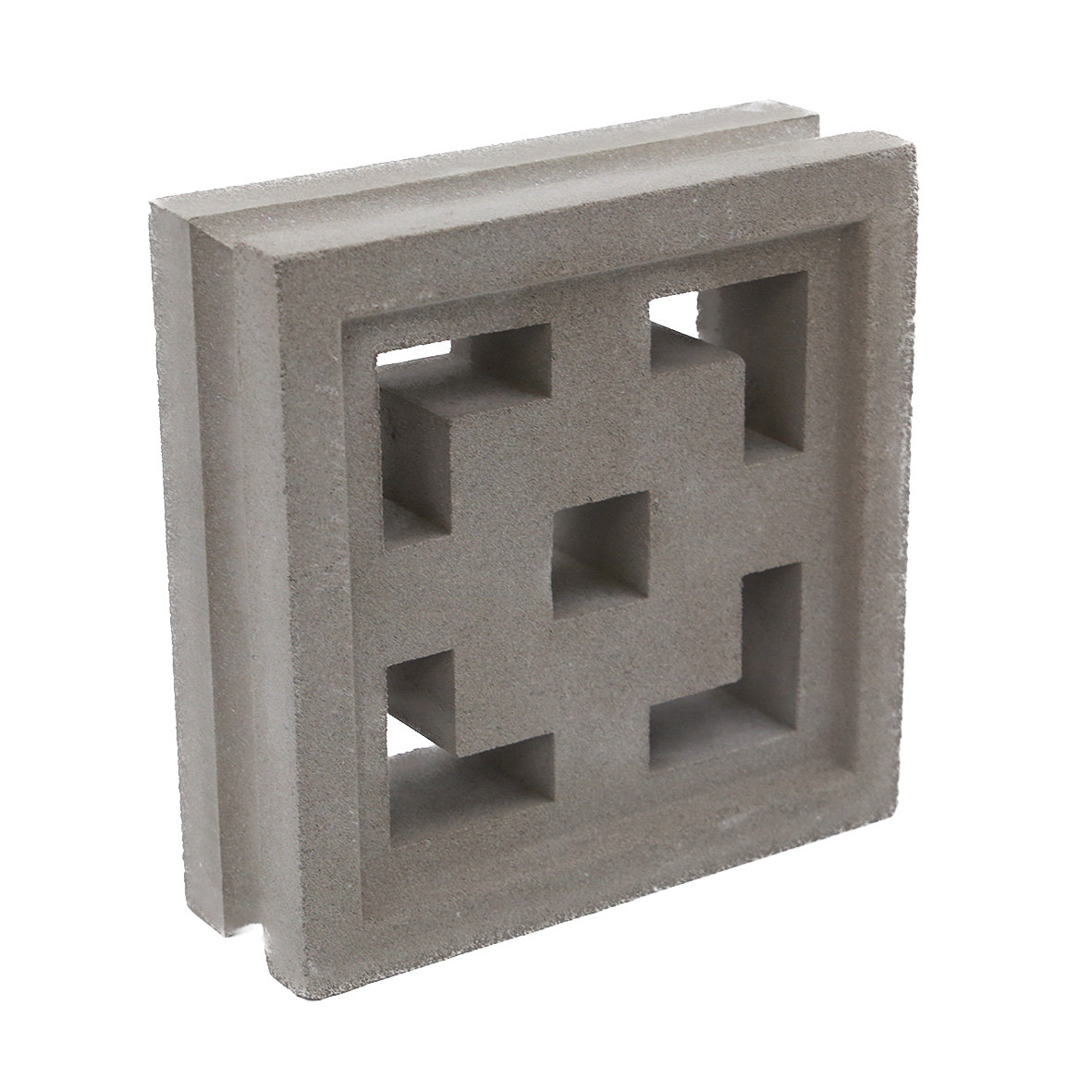 Small Grey Square on Square Breeze Block