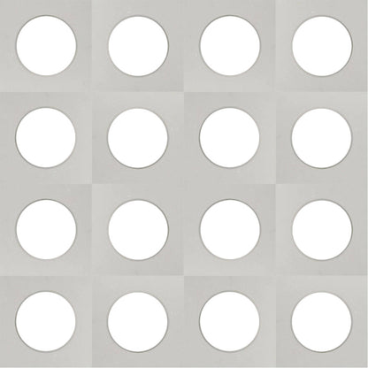 Large White Circle Breeze Block