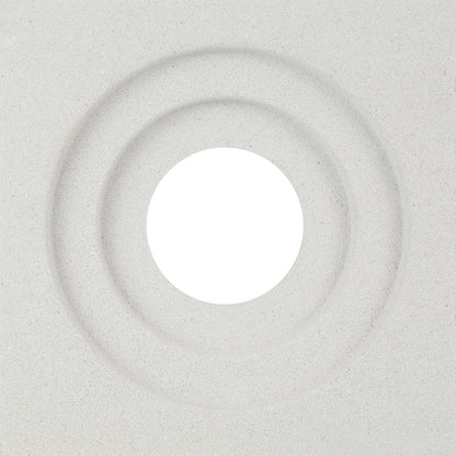 Small White Bulls Eye Breeze Block