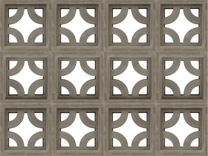 Small Grey Empress Breeze Block