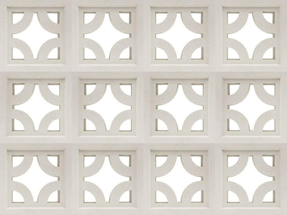 Small White Empress Breeze Block
