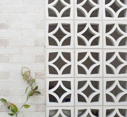 Large White Empress Breeze Block