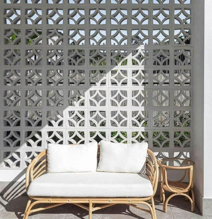 Large White Empress Breeze Block