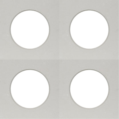 Large White Circle Breeze Block