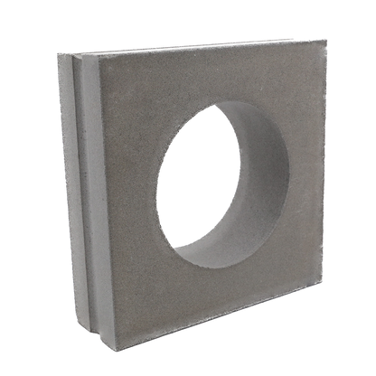 Large Grey Circle Breeze Block