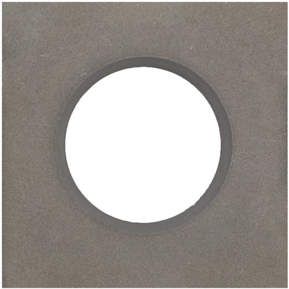 Large Grey Circle Breeze Block