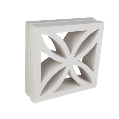 Large White Four Leaf Breeze Block