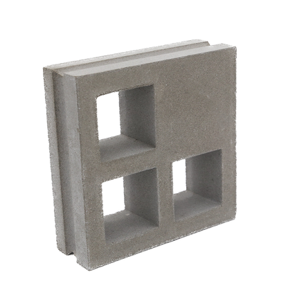 Small Grey Three Pane Breeze Block