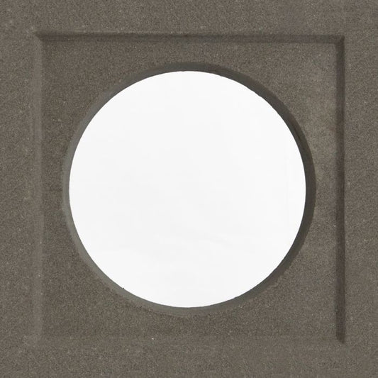 Small Grey Circle Breeze Block