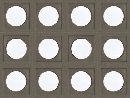 Small Grey Circle Breeze Block
