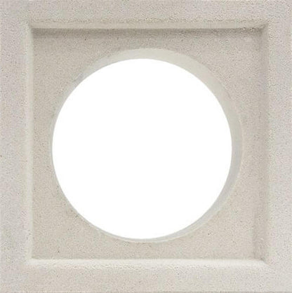 Small White Circle Breeze Block