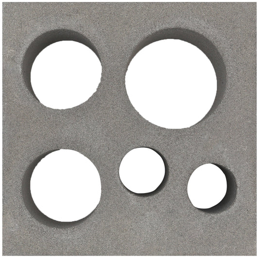 Small Grey Seafoam Breeze Block