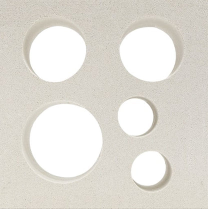 Small White Seafoam Breeze Block