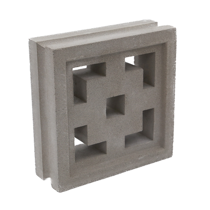 Small Grey Square on Square Breeze Block
