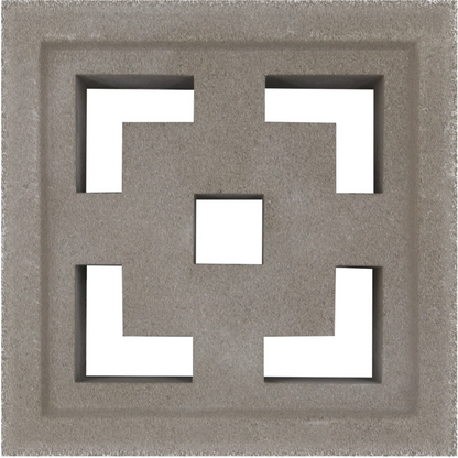 Small Grey Square on Square Breeze Block
