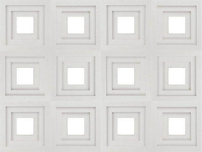 Small White Courtyard Breeze Block